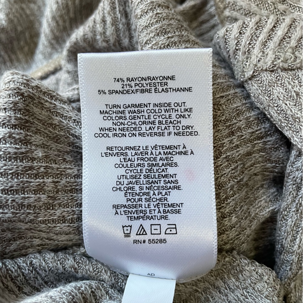 Express Gray Ribbed Knit Dress - Picture 4 of 4